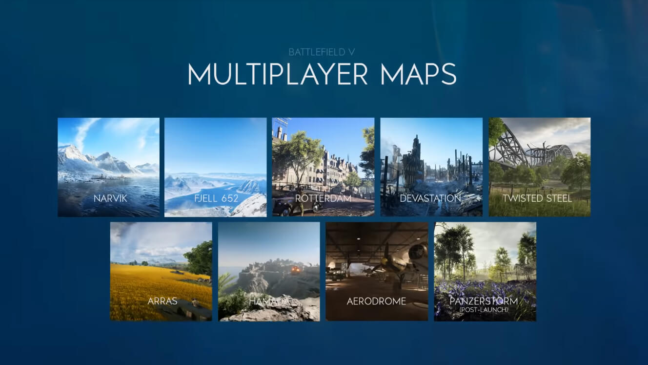 8 стартовых онлайн карт в новом трейлере Battlefield 5 (фото)